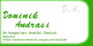 dominik andrasi business card